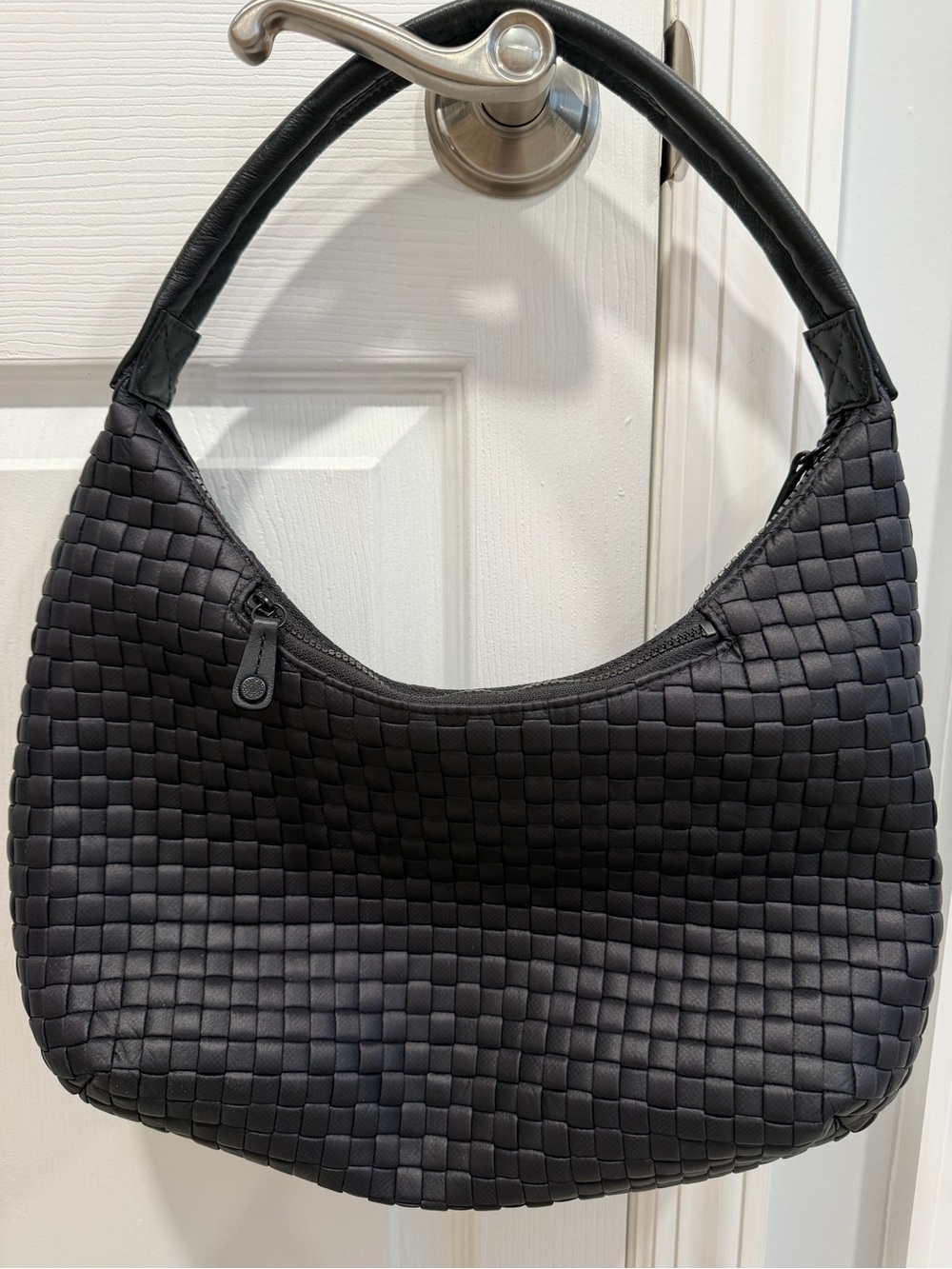 MZ Wallace Black Woven Shoulder Bag - Picture 2 of 11